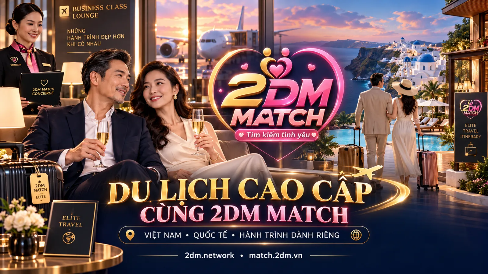 Du lịch cao cấp cùng 2DM MATCH