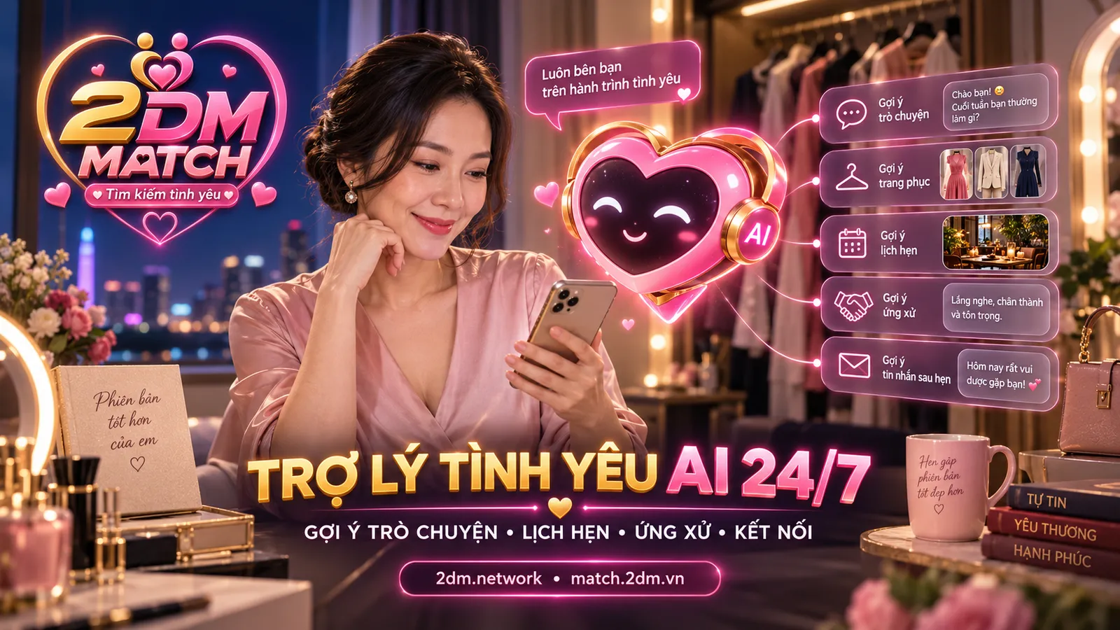 Trợ lý tình yêu AI 24/7
